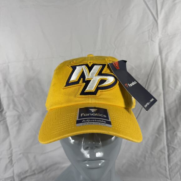 Nashville Predators Hat Cap Strap Back Yellow NHL Hockey Mens One Size Fanatics - Picture 1 of 6